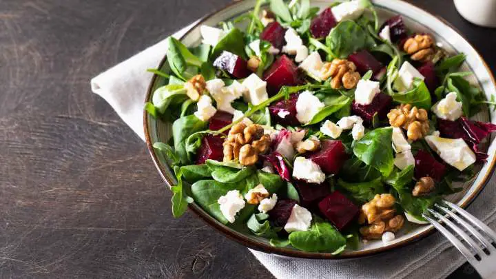 beet greens salad - millenora