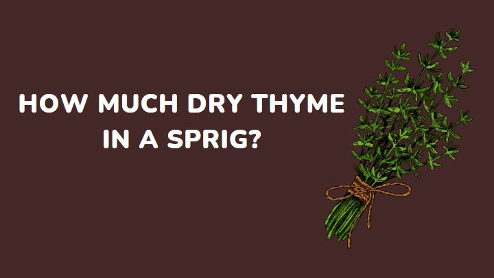 sprig of thyme to dry - millenora