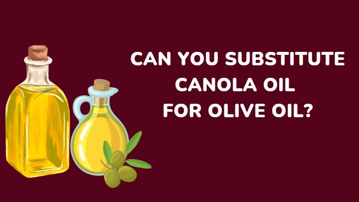 can you substitute canola oil for olive oil - millenora