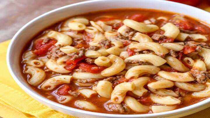 beefy pasta tomato soup - millenora