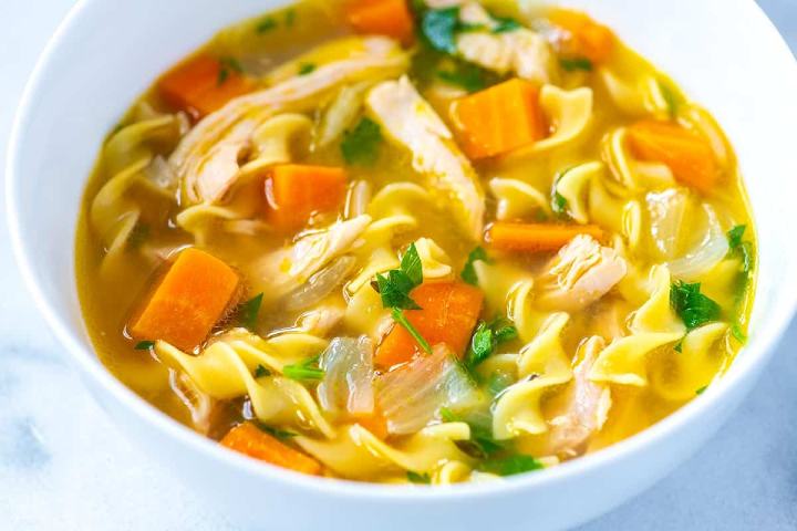 chicken pasta soup - millenora