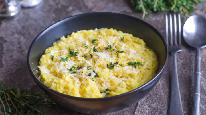 cheese risotto - millenora