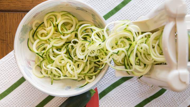 zoodles from a spiralizer - millenora