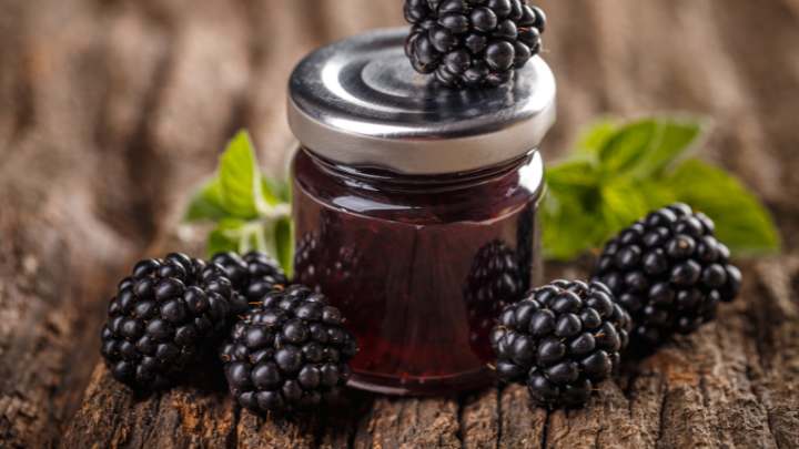 blackberries for making black food coloring - millenora