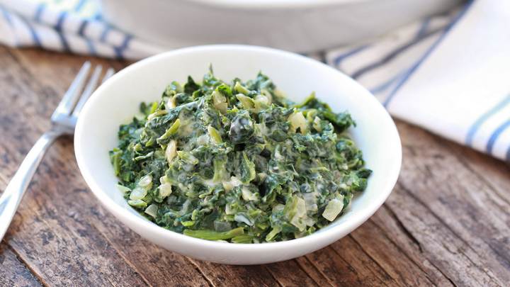 creamy spinach to serve with filet mignon - millenora